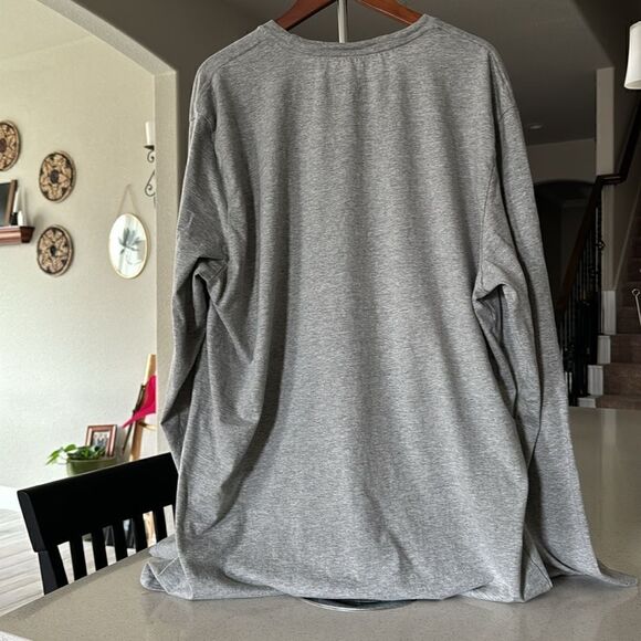 Tommy Hilfiger Long Sleeve Flag T-shirt Grey Crew Neck XL Cotton - Picture 7 of 10